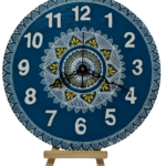 Traditional Aipan Art Wall Clock – and made Decorative Wall Clock