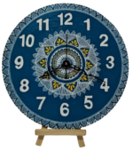 Traditional Aipan Art Wall Clock – and made Decorative Wall Clock
