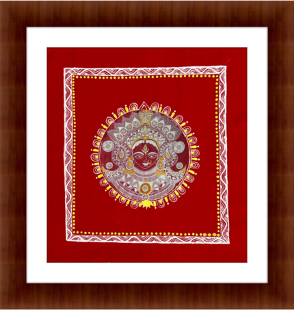 Maa Durga Traditional Aipan Wall Art