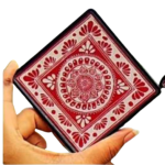 Traditional Aipan Art Tea Coaster Set – Handmade Decorative Coasters